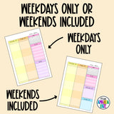 2025-2026 Customizable Weekly Printable Planner - DIGITAL DOWNLOAD
