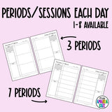 2025 Crystal Blue DAILY Printable Planner - DIGITAL DOWNLOAD