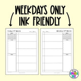 2025 Crystal Blue DAILY Printable Planner - DIGITAL DOWNLOAD