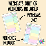 2025 Crystal Blue DAILY Printable Planner - DIGITAL DOWNLOAD