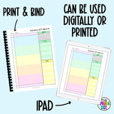 2025 Crystal Blue DAILY Printable Planner - DIGITAL DOWNLOAD