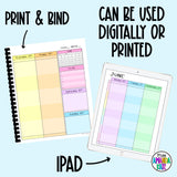 2025-2026 Customizable Weekly Printable Planner - DIGITAL DOWNLOAD