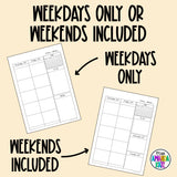 2025-2026 Customizable Weekly Printable Planner - DIGITAL DOWNLOAD