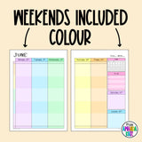 2025-2026 Customizable Weekly Printable Planner - DIGITAL DOWNLOAD