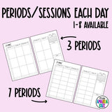 2025 Rainbow Stripes WEEKLY Printable Planner - DIGITAL DOWNLOAD