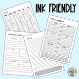 2025 Crystal Blue DAILY Printable Planner - DIGITAL DOWNLOAD
