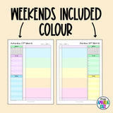 2025 Crystal Blue DAILY Printable Planner - DIGITAL DOWNLOAD