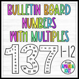 Bulletin Board Numbers (with multiples in them) - DIGITAL DOWNLOAD