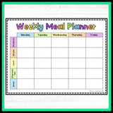 Weekly Meal Planner - DIGITAL DOWNLOAD