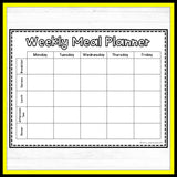 Weekly Meal Planner - DIGITAL DOWNLOAD