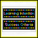 Learning Intention and Success Criteria Display Signs - DIGITAL DOWNLOAD