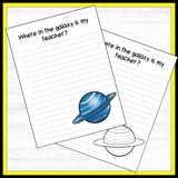 'Where is my Teacher?' Creative Writing Template - DIGITAL DOWNLOAD
