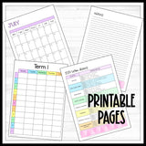 Printable 2024 Teacher Planner with Weekends Included - DIGITAL DOWNLOAD