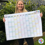 2026 Yearly Printable Calendar | DIGITAL DOWNLOAD (A1, A2, A3 & A4)