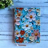 2027 Miss Amanda Kate Daily Teacher Planner with Petals floral cover and rose gold coil binding