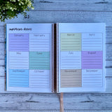 2027 Australian Teacher Planner open to the full-colour important dates pages for January to December