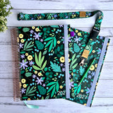 2027 Teacher Planner Ultimate Bundle with Leaves & Blooms planner, Assessment & Record Book, teacher lanyard and planner accessories