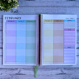 2027 Australian Weekly Teacher Planner open to the full-colour week-to-a-page-spread layout