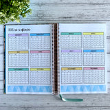 Blue Crystal Weekly Teacher Planner 2025