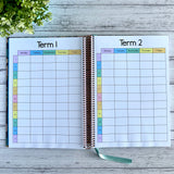 Blue Crystal Weekly Teacher Planner 2025