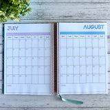 Blue Crystal Weekly Teacher Planner 2025