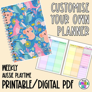 2025 Aussie Playtime Weekly Printable Planner - DIGITAL DOWNLOAD