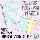 2025 Breezy Palms Weekly Printable Planner - DIGITAL DOWNLOAD