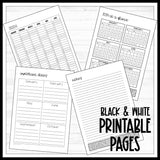 INK FRIENDLY Printable 2024 Teacher Planner with Weekends Included - DIGITAL DOWNLOAD
