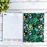 Spiral Assessment Book - Leaves and Blooms Design