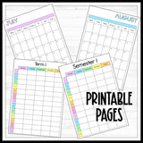 Printable 2023-2024 Teacher Planner with Weekdays Only - DIGITAL DOWNLOAD
