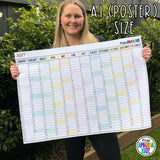 2027 Yearly Printable Calendar | DIGITAL DOWNLOAD (A1, A2, A3 & A4)