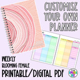 2024 Blooming Female Weekly Printable Planner - DIGITAL DOWNLOAD