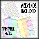 Printable 2023 Teacher Planner with Weekends Included - DIGITAL DOWNLOAD