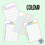 2025-2026 Customizable Weekly Printable Planner - DIGITAL DOWNLOAD