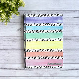 Spiral Assessment Book - Rainbow Stripes Design