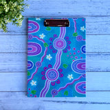 Miss Amanda Kate Endless Summer Teacher Clipboard Folder with rose gold clipboard clip