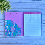 Teacher Clipboard Folder open to show the lined notepad and internal document pocket