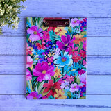 Miss Amanda Kate Wildflower Teacher Clipboard Folder with rose gold clipboard clip