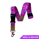 Miss Amanda Kate When in Broome Teacher Lanyard with safety release clasp and rose gold clip