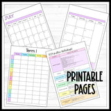 Printable 2023 Teacher Planner with Weekdays Only - DIGITAL DOWNLOAD