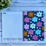 Teacher Assessment Book - Retro Daisies Design | Spiral Bound