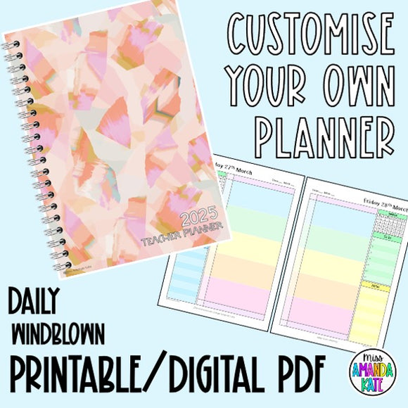 2025 Windblown DAILY Printable Planner - DIGITAL DOWNLOAD