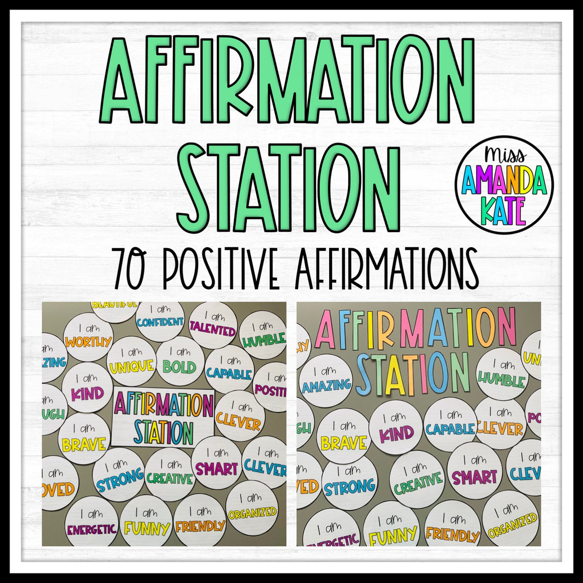 Affirmation Display Affirmation Station Classroom Display 'I am...' - DIGITAL DOWNLOAD ...