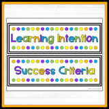 Learning Intention and Success Criteria Display Signs - DIGITAL DOWNLOAD